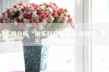 实测分析“微乐科技辅助器(免费)”(曝光透视必备猫腻