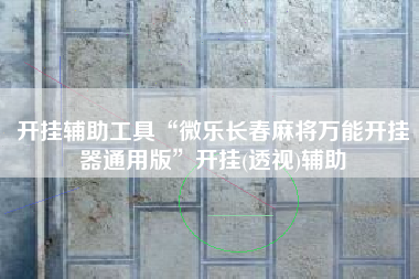 开挂辅助工具“微乐长春麻将万能开挂器通用版	”开挂(透视)辅助