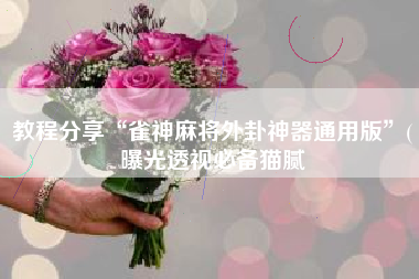 教程分享“雀神麻将外卦神器通用版	”(曝光透视必备猫腻