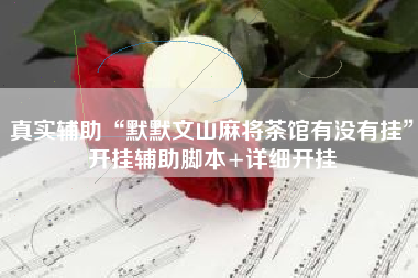 真实辅助“默默文山麻将茶馆有没有挂”开挂辅助脚本+详细开挂