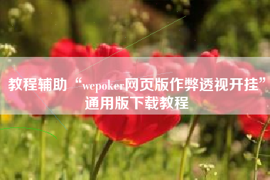 教程辅助“wepoker网页版作弊透视开挂”通用版下载教程