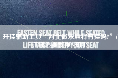 开挂辅助工具“河北微乐麻将有挂吗?”(详细透视教程)-知乎