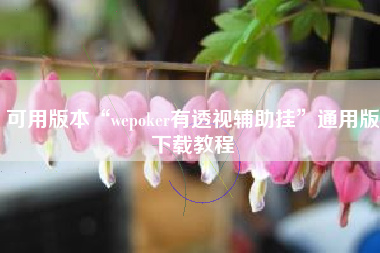 可用版本“wepoker有透视辅助挂”通用版下载教程