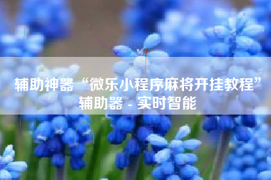 辅助神器“微乐小程序麻将开挂教程”辅助器 - 实时智能