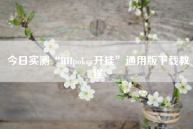 今日实测“HHpoker开挂”通用版下载教程