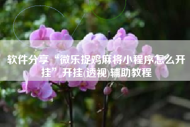 软件分享“微乐捉鸡麻将小程序怎么开挂	”开挂(透视)辅助教程