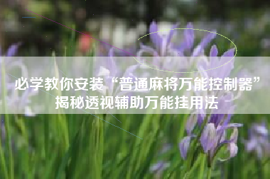 必学教你安装“普通麻将万能控制器”揭秘透视辅助万能挂用法
