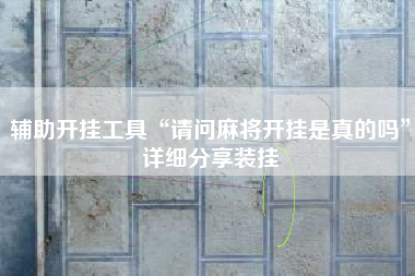 辅助开挂工具“请问麻将开挂是真的吗”详细分享装挂