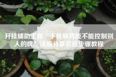 开挂辅助工具“手机麻将能不能控制别人的牌”详细分享装挂步骤教程