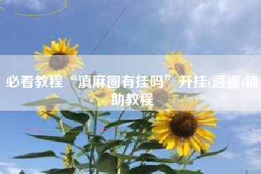 必看教程“滇麻圈有挂吗	”开挂(透视)辅助教程