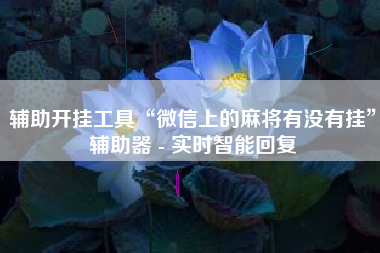 辅助开挂工具“微信上的麻将有没有挂”辅助器 - 实时智能回复