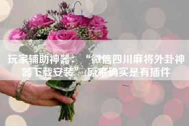 玩家辅助神器：“微信四川麻将外卦神器下载安装”(原来确实是有插件